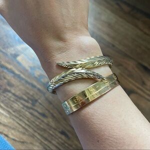 𝅺tulum gold leaf bangle